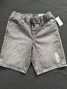 GAP Kids Gray Washed Denim Shorts